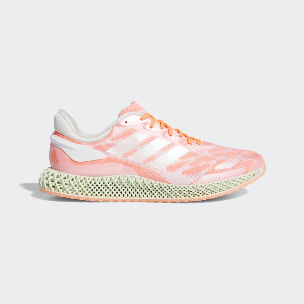 Adidas Men's 4D Run 1.0 Running Shoes White/Coral Ireland FW6838